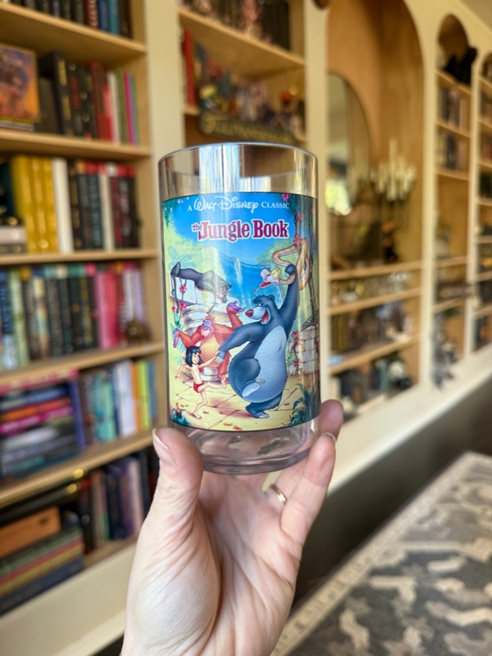 BOGODisney Jungle Book Burger King 90s plastic Tumbler with Blue and Green Label